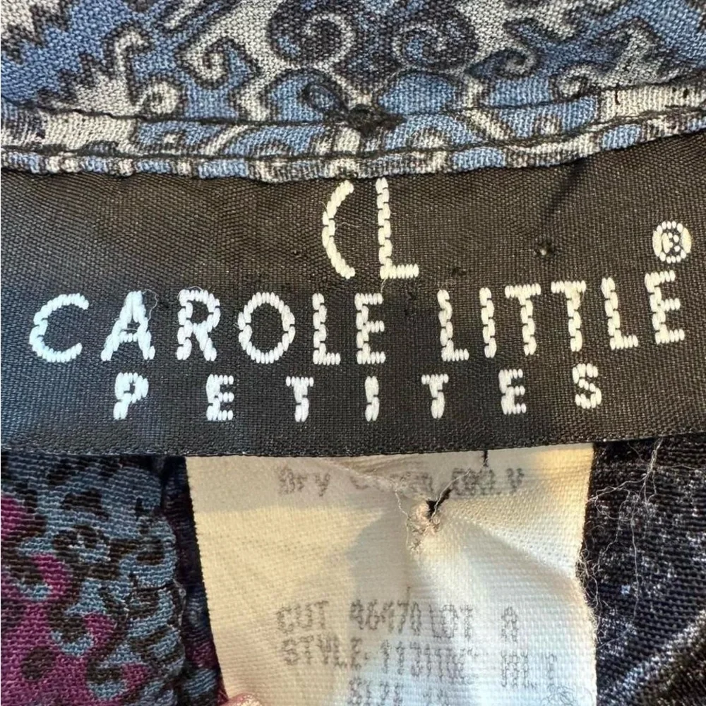 Vintage Carole Little Multicolor Open Front Cardigan - Picture 7 of 7